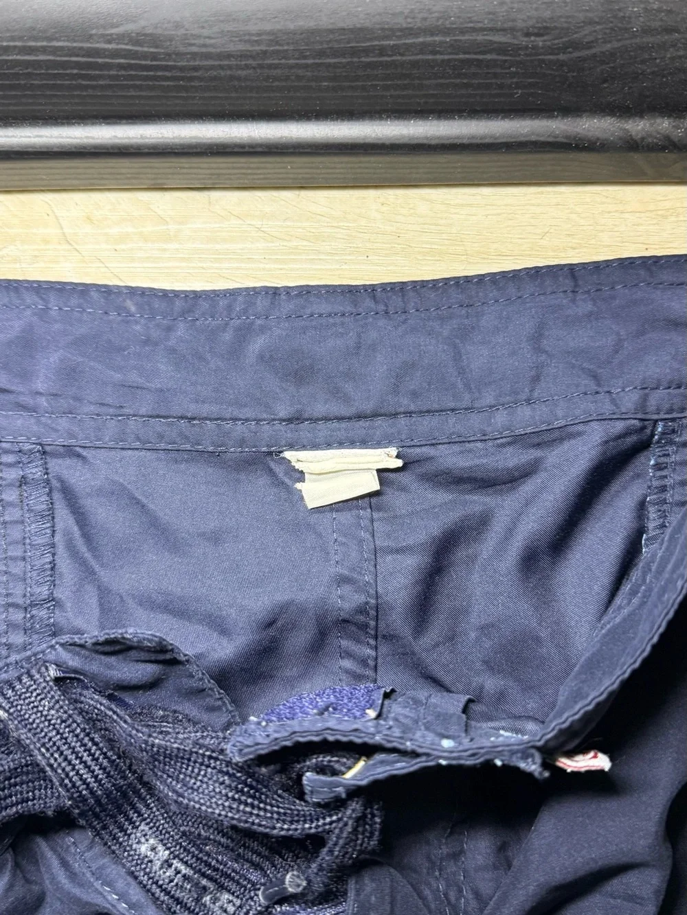 Vintage 1990s Split Embroidered Old English Board Swim Shorts